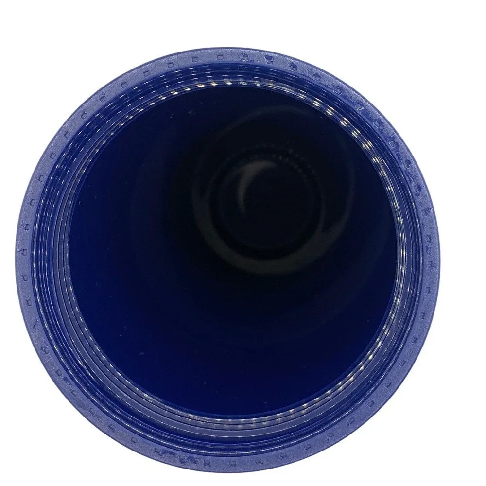 Starbucks Navy Blue Matte Geometric Star Logo 24oz‎ Venti Cold Cup Tumbler Straw